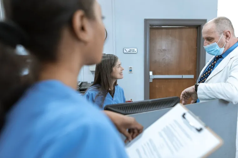 A hospital reception and patient check-in desk — Avaib