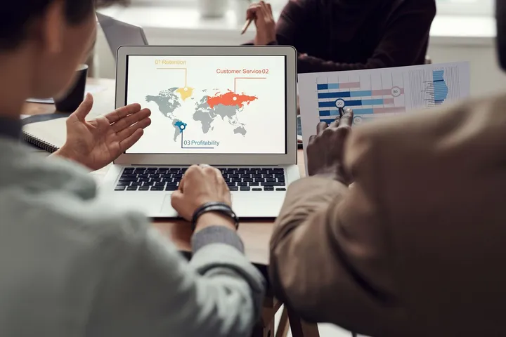 A global business connected across offices worldwide through technology — Avaib