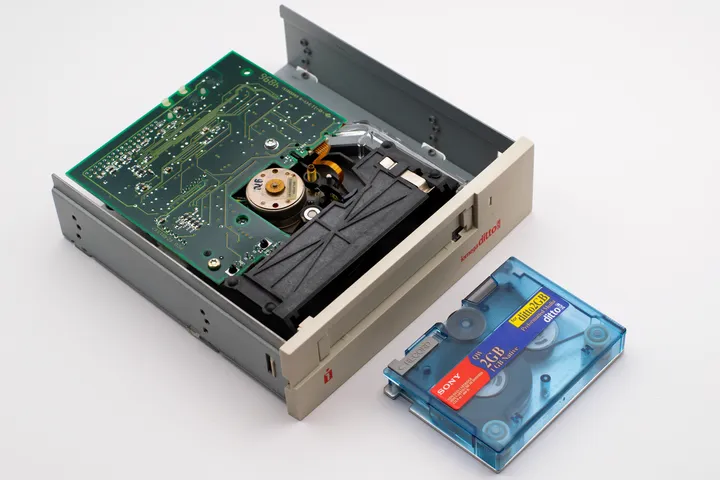 An outdated legacy storage device being retired — Avaib