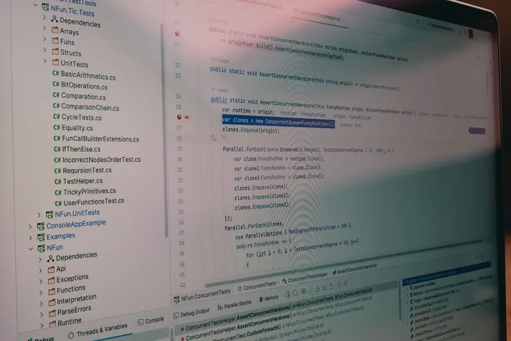 Automated test code running on a developer's screen — Avaib