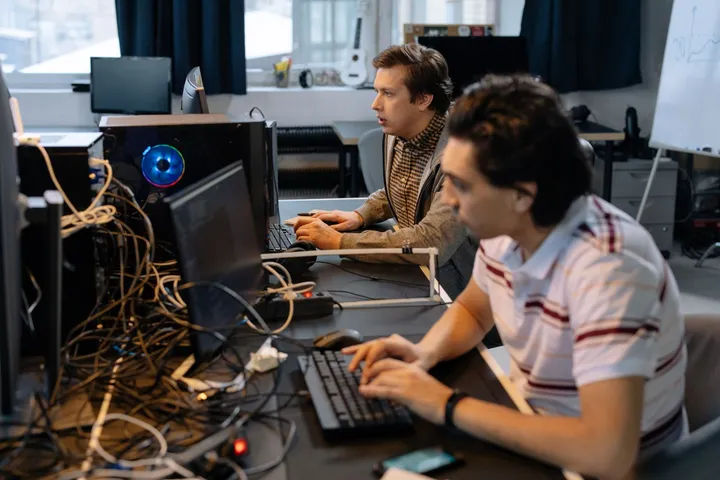 An Avaib QA team testing software before release