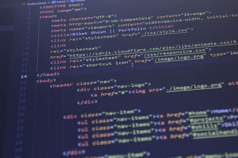 A web application being built in code on screen — Avaib — Avaib