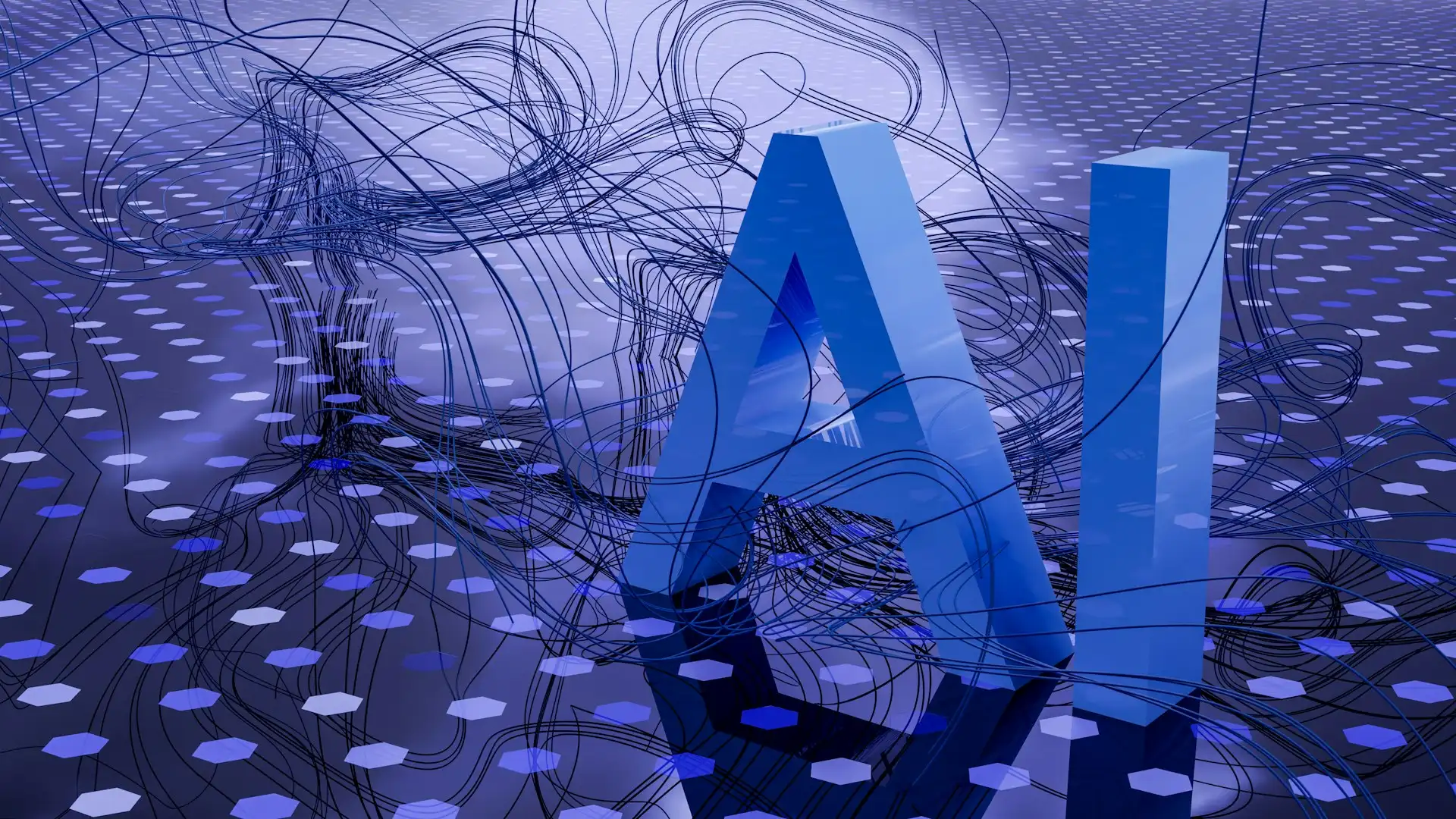 Abstract artificial-intelligence visual — AI technology at Avaib